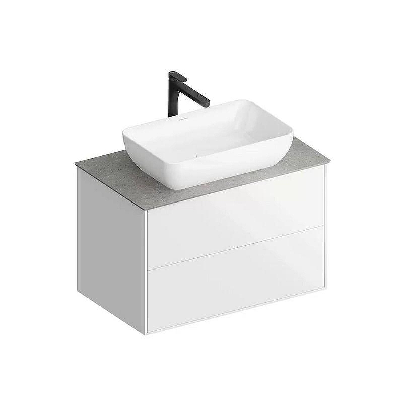 Тумба под раковину Kerama Marazzi Plaza Modern 80 PLB.M.80.2\WHT.V подвесная цвет Белый