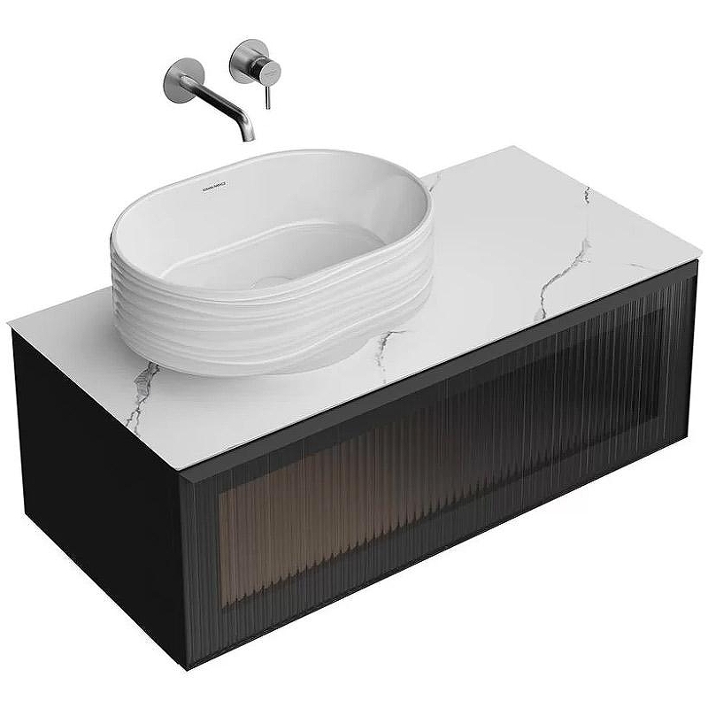 Тумба под раковину Kerama Marazzi Iconico 100 IC.100.1\BLK подвесная Черная