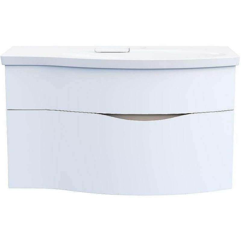 Тумба под раковину Kerama Marazzi Riva 100 R RV.100Rh\WHT.M подвесная Белая матовая