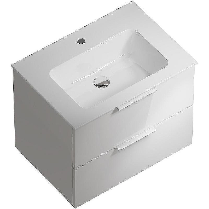 Тумба под раковину Kerama Marazzi Piano 65 PI.F.65\WHT подвесная Белая глянцевая