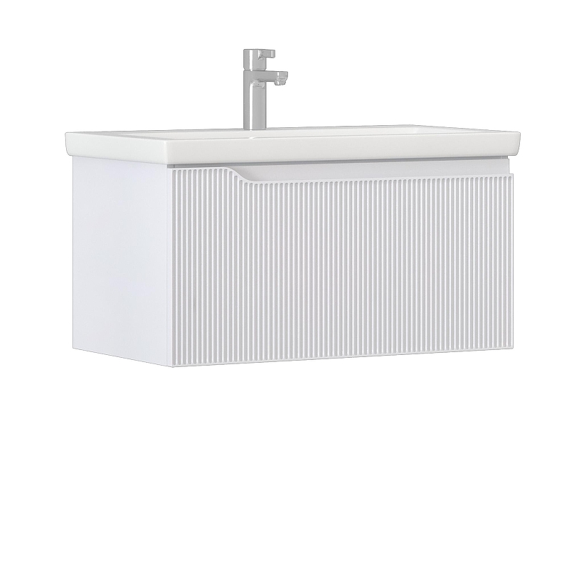 Тумба под раковину Vigo Neo 80 341 подвесная цвет Белый