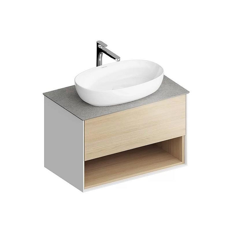 Тумба под раковину Kerama Marazzi Plaza Modern 80 PLB.M.80.1\OAK.V подвесная цвет Дуб Виченца