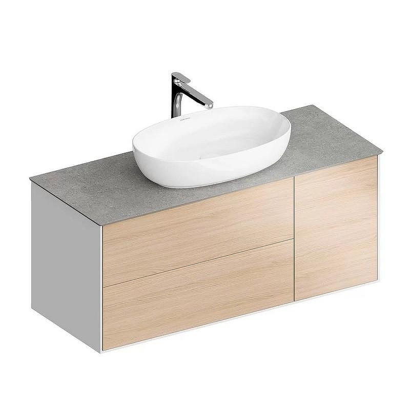 Тумба под раковину Kerama Marazzi Plaza Modern 120 PLB.M.120.3\OAK.V подвесная цвет Дуб Виченца